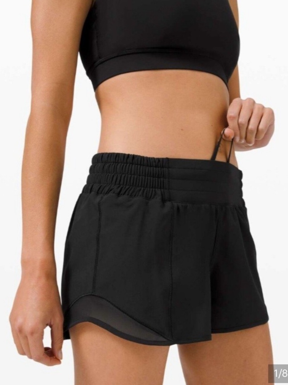 lululemon athletica Hotty- Hot High- Rise Black Women's Athletic Shorts